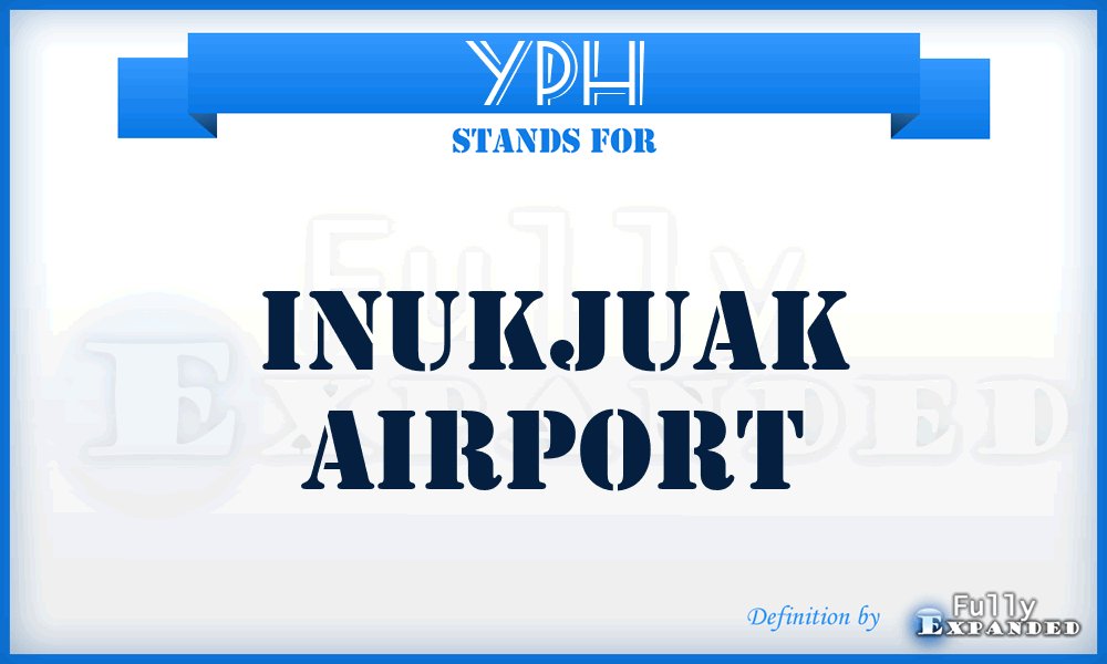 YPH - Inukjuak airport