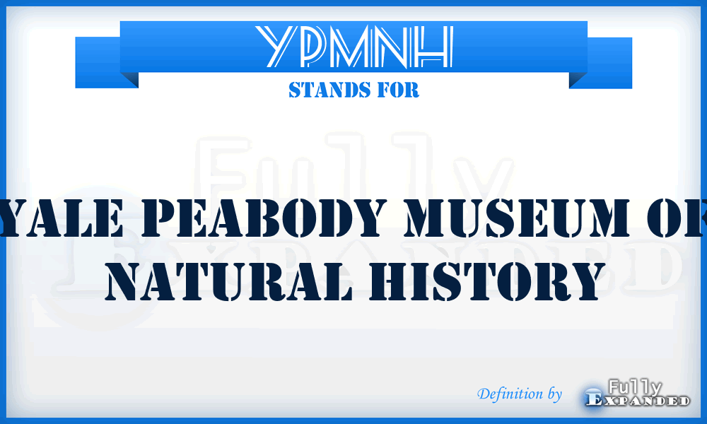 YPMNH - Yale Peabody Museum of Natural History