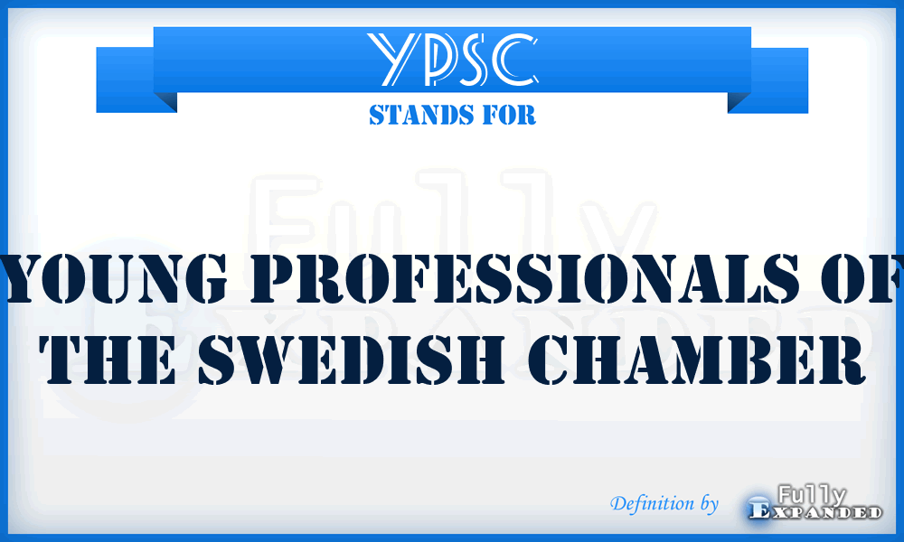 YPSC - Young Professionals of the Swedish Chamber