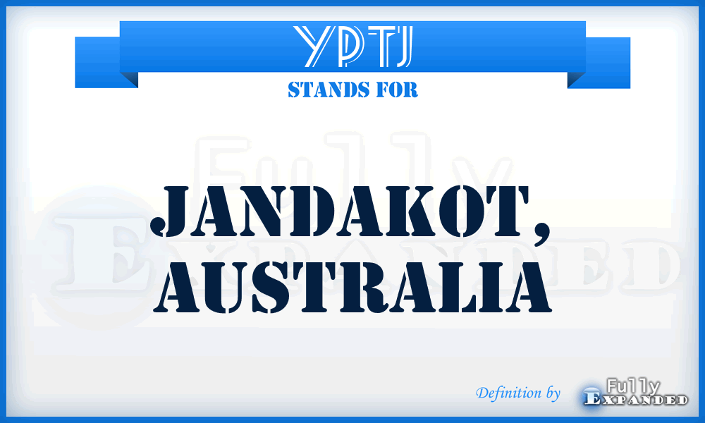 YPTJ - Jandakot, Australia