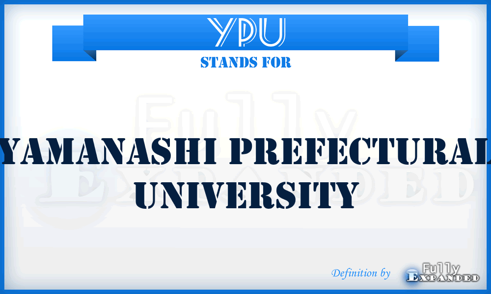 YPU - Yamanashi Prefectural University