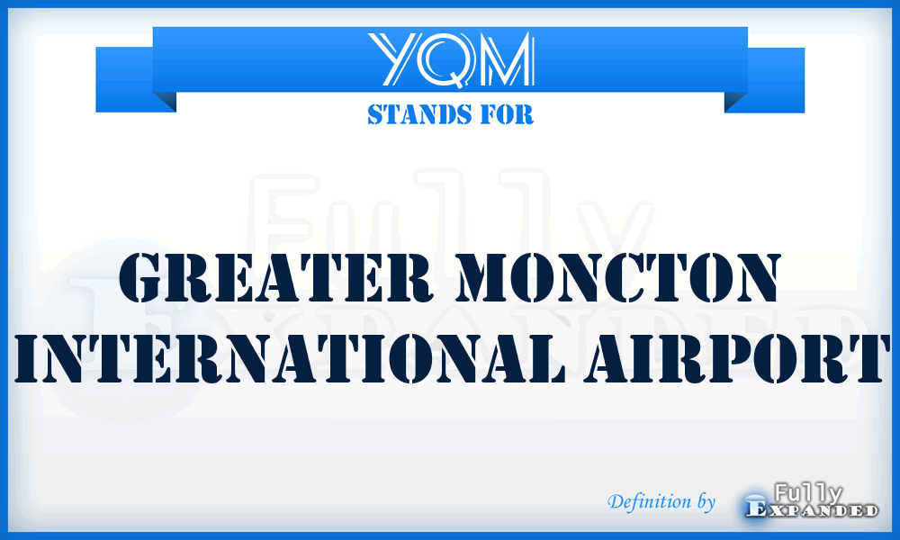 YQM - Greater Moncton International airport