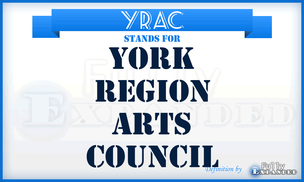 YRAC - York Region Arts Council