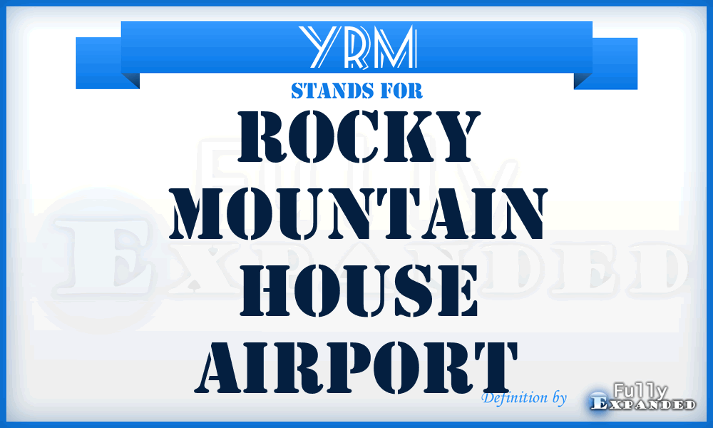 YRM - Rocky Mountain House airport