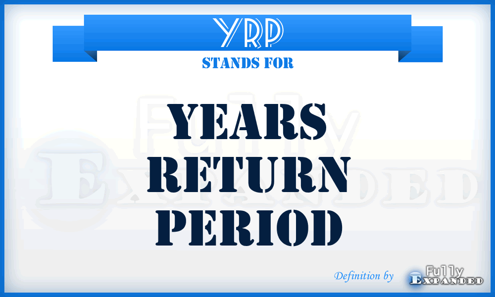 YRP - years return period