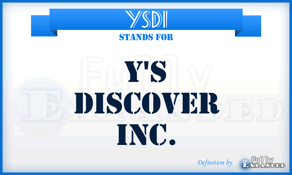 YSDI - Y'S Discover Inc.