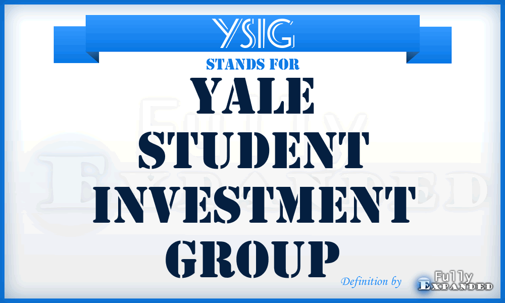 YSIG - Yale Student Investment Group