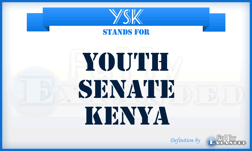 YSK - Youth Senate Kenya