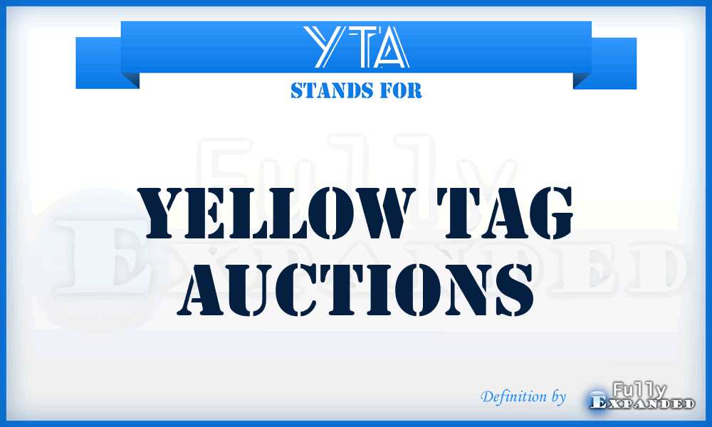 YTA - Yellow Tag Auctions