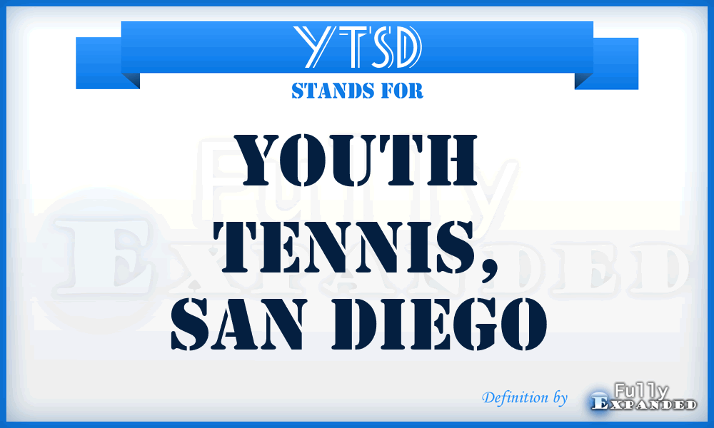 YTSD - Youth Tennis, San Diego