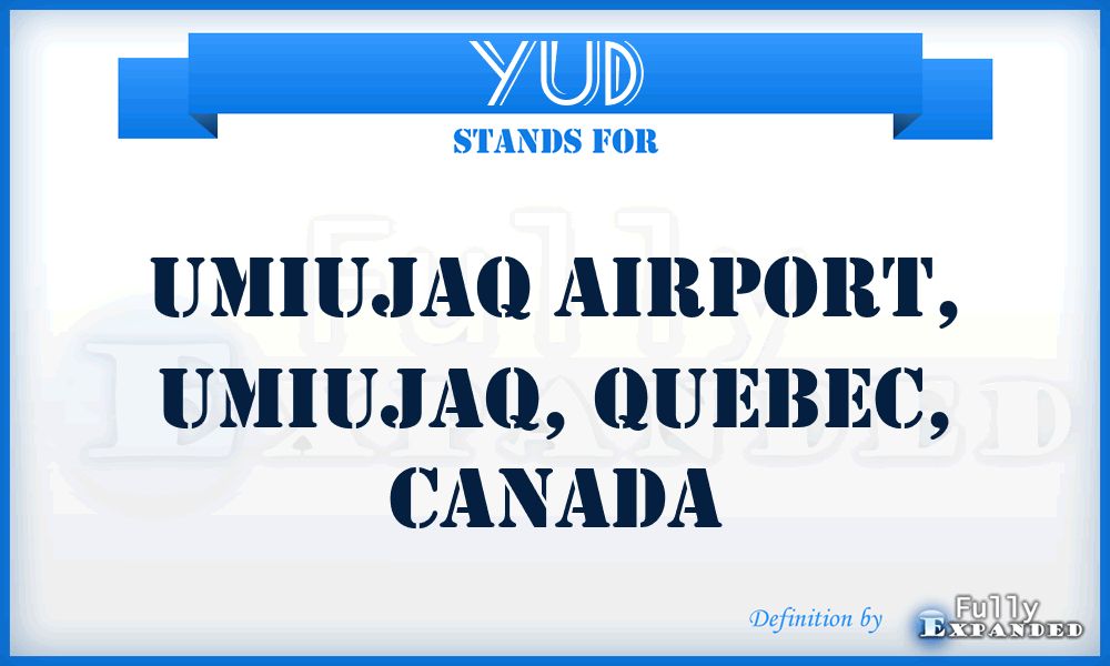 YUD - Umiujaq Airport, Umiujaq, Quebec, Canada