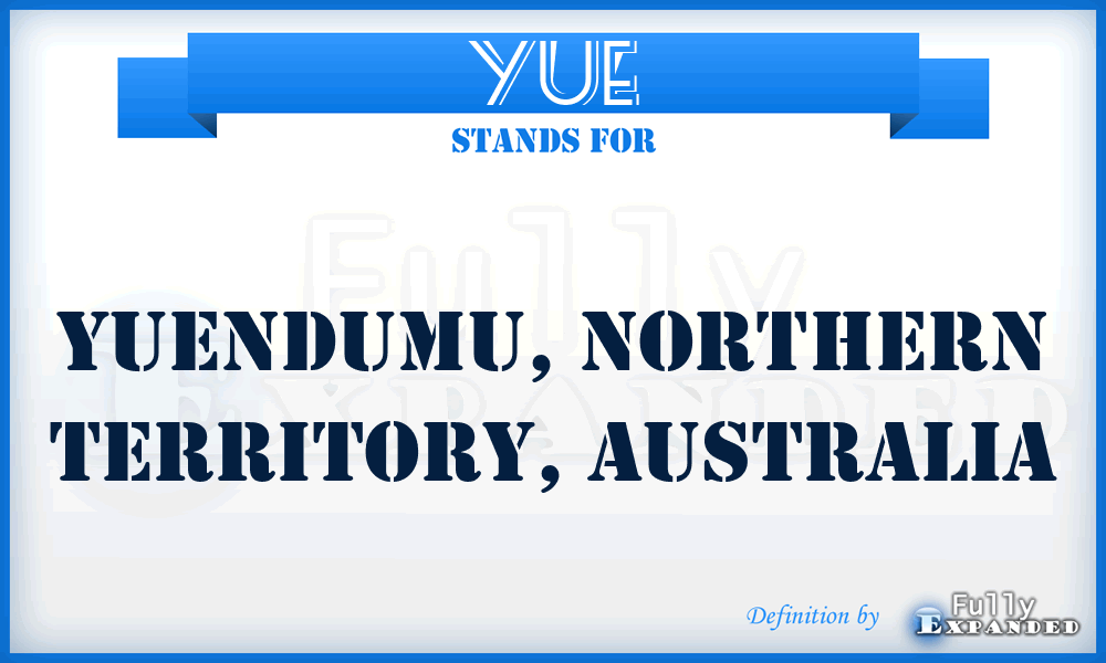 YUE - Yuendumu, Northern Territory, Australia
