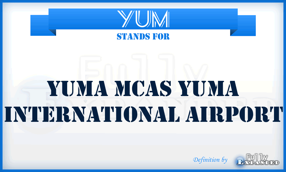 YUM - Yuma Mcas Yuma International airport