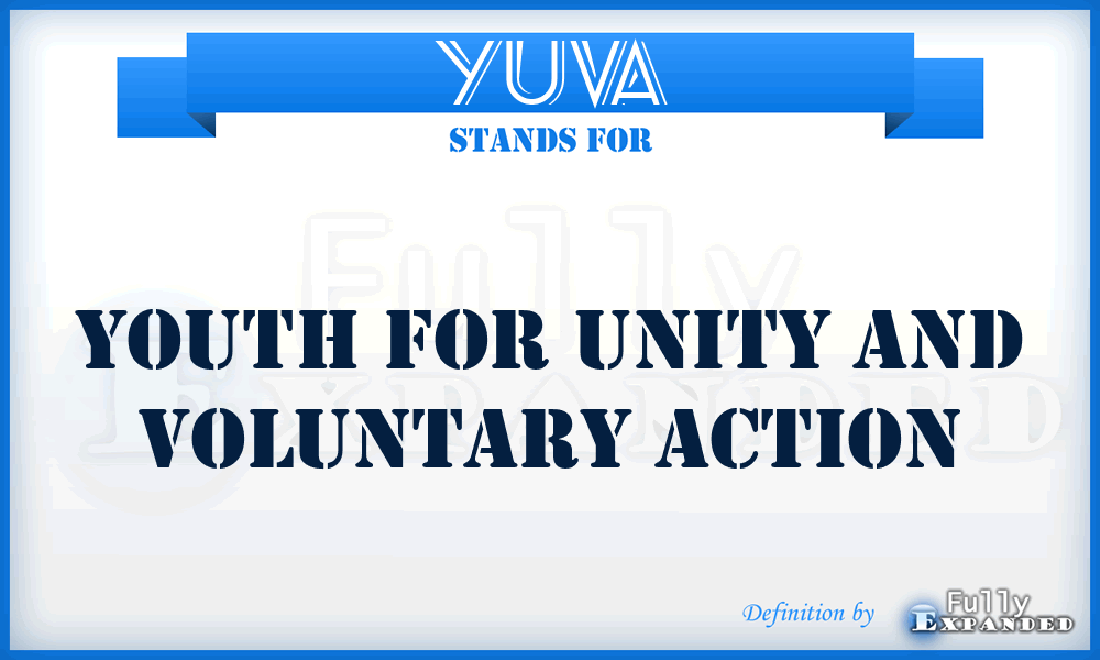 YUVA - Youth for Unity and Voluntary Action
