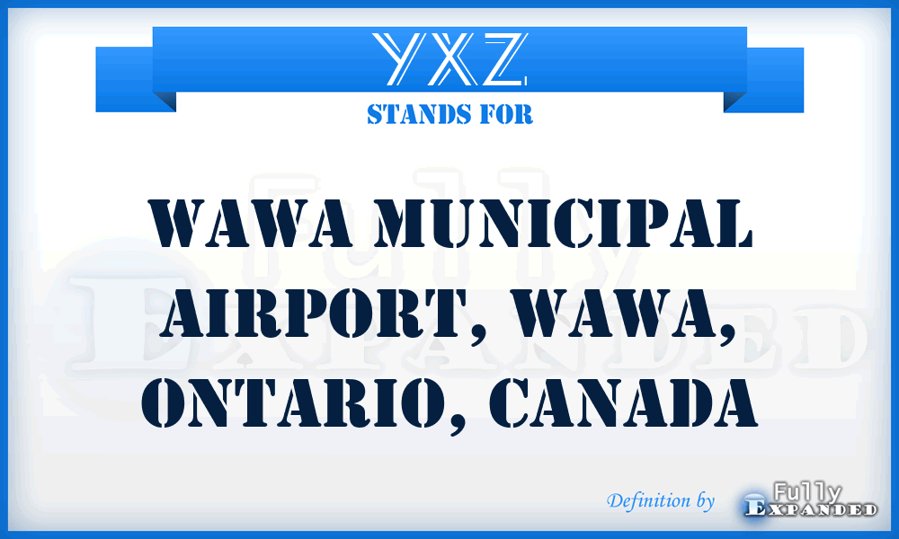 YXZ - Wawa Municipal Airport, Wawa, Ontario, Canada