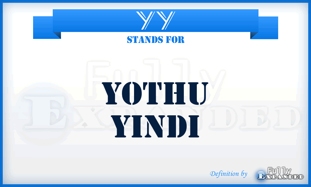 YY - Yothu Yindi