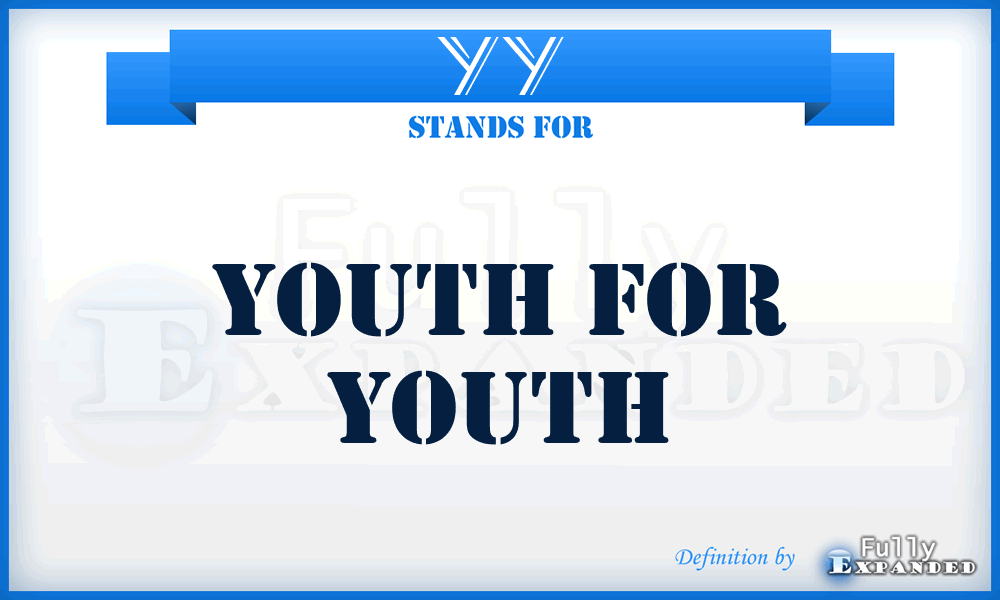 YY - Youth for Youth