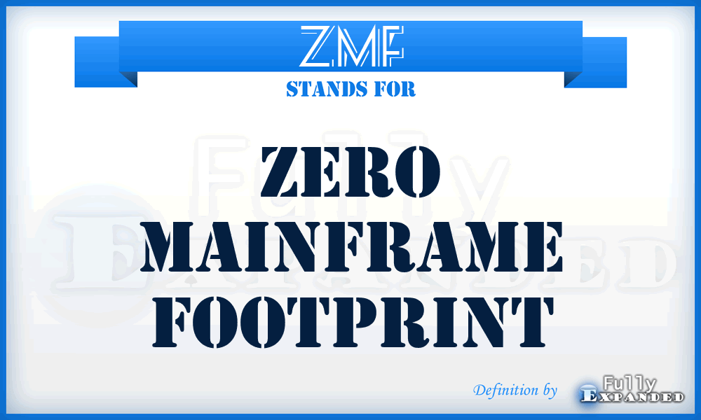 ZMF - Zero Mainframe Footprint