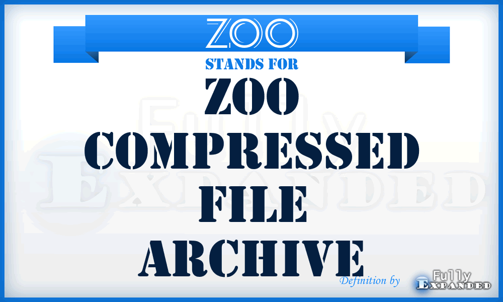 ZOO - Zoo Compressed file archive