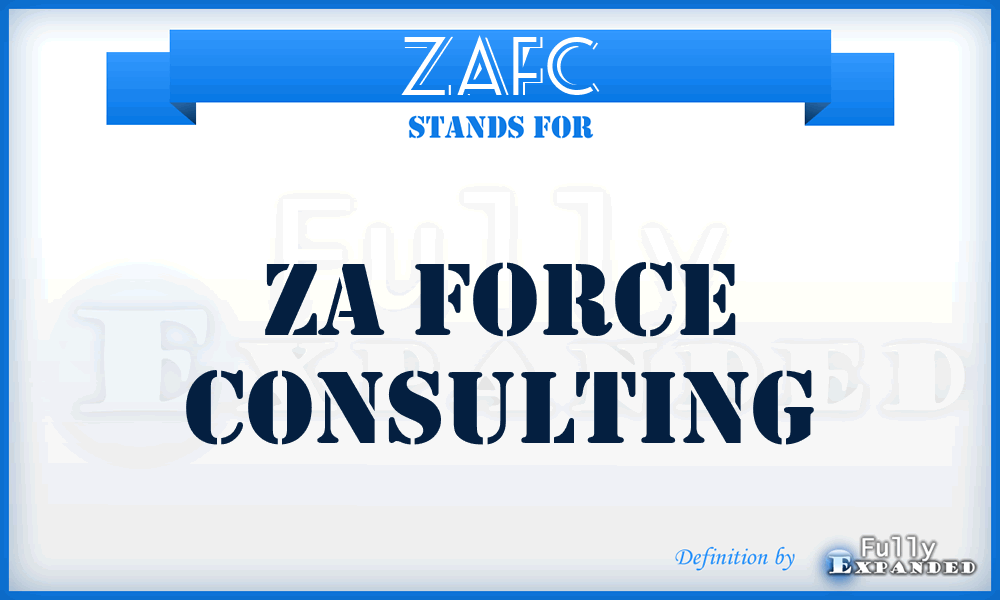 ZAFC - ZA Force Consulting