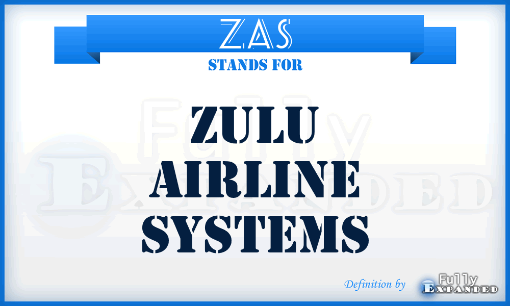 ZAS - Zulu Airline Systems
