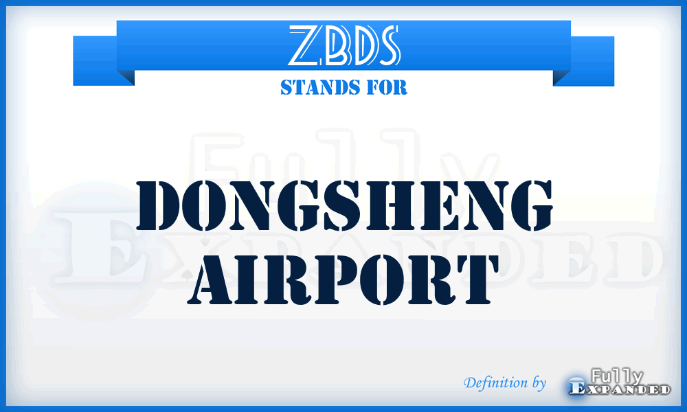ZBDS - Dongsheng airport