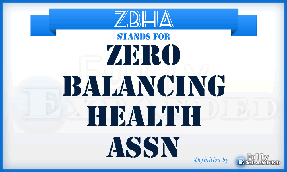 ZBHA - Zero Balancing Health Assn