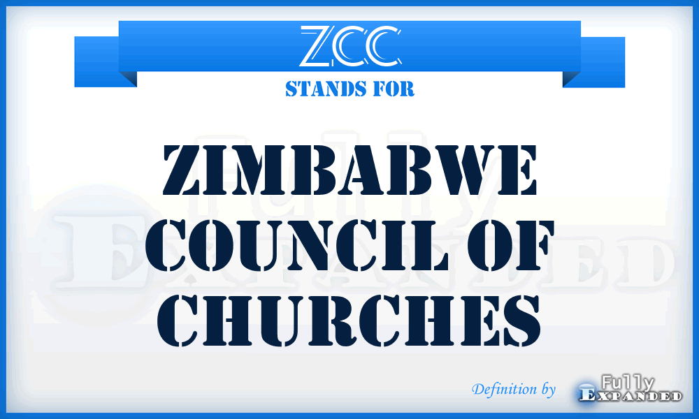 ZCC - Zimbabwe Council of Churches