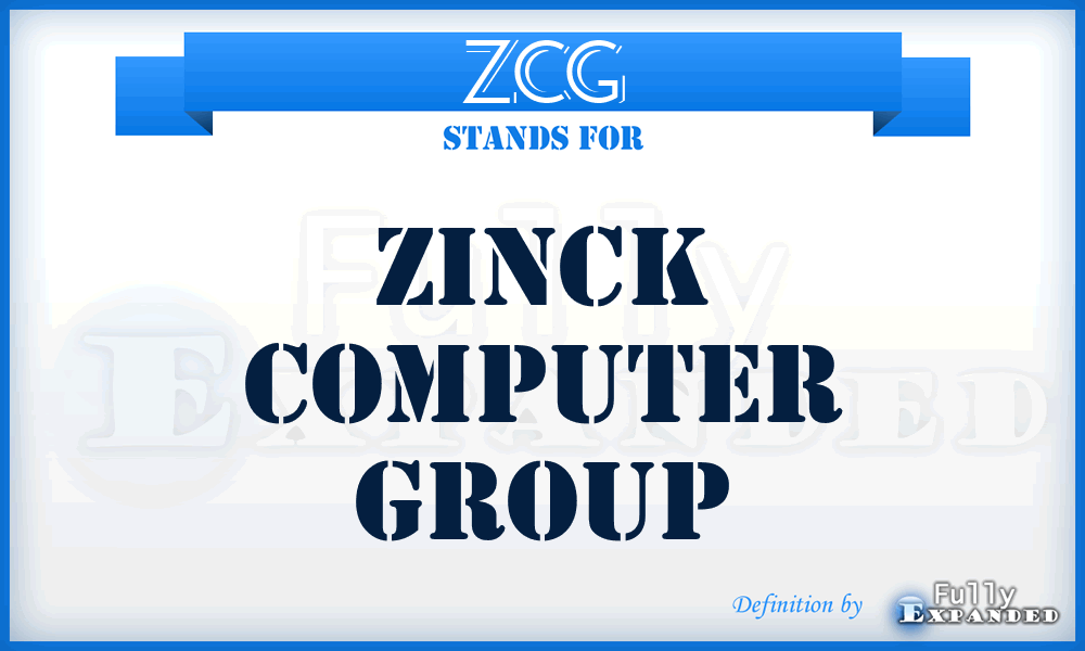 ZCG - Zinck Computer Group