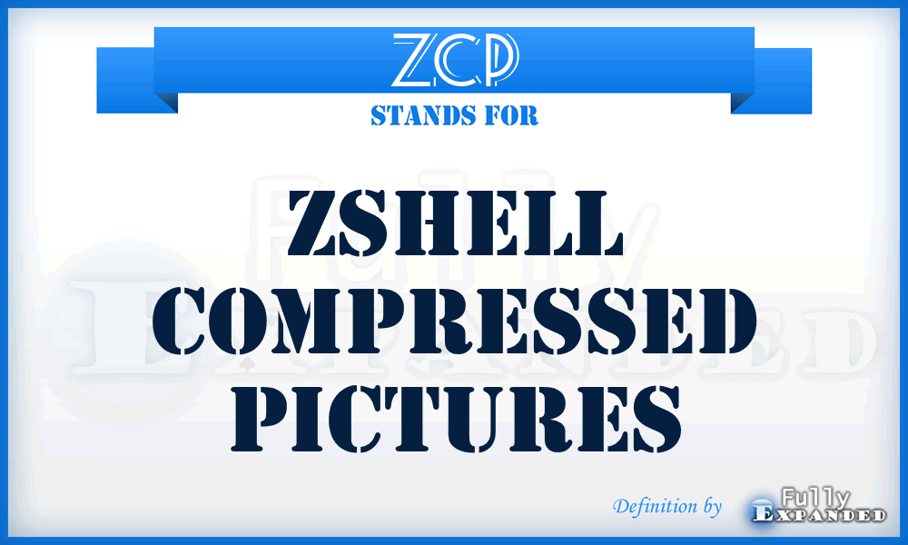ZCP - Zshell Compressed Pictures