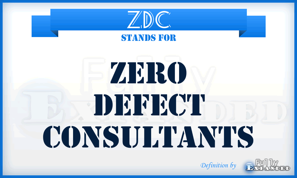ZDC - Zero Defect Consultants