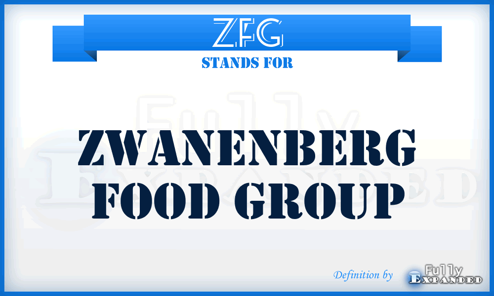 ZFG - Zwanenberg Food Group