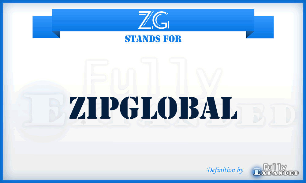 ZG - ZipGlobal