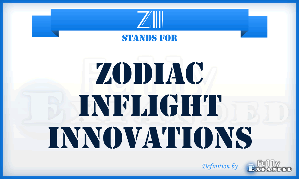 ZII - Zodiac Inflight Innovations