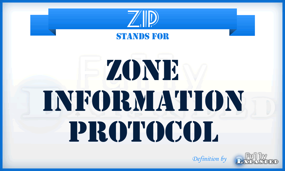 ZIP - zone information protocol