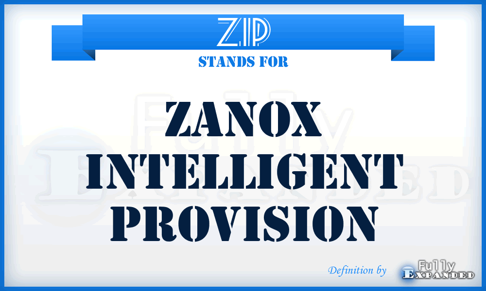 ZIP - Zanox Intelligent Provision