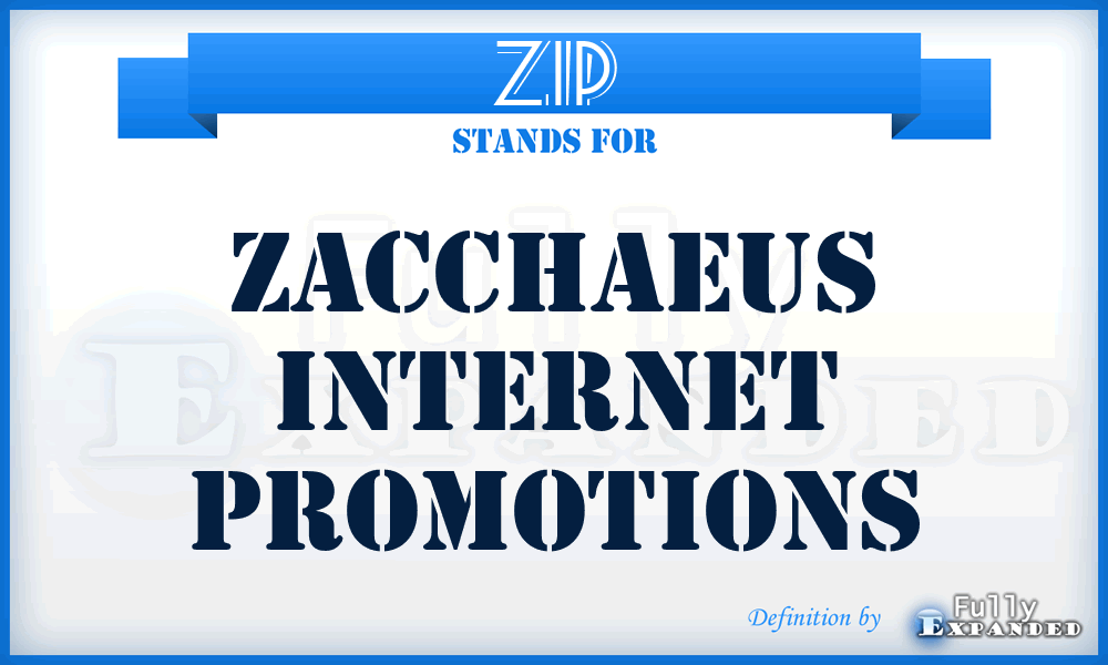 ZIP - Zacchaeus Internet Promotions