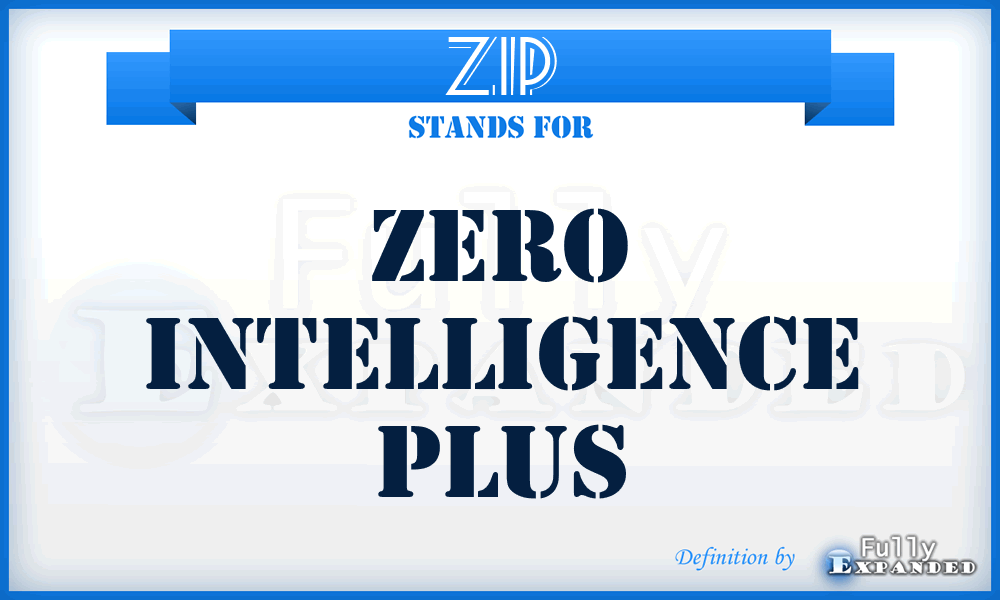 ZIP - Zero Intelligence Plus