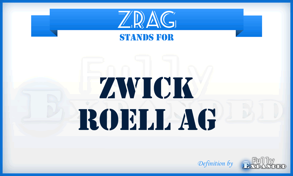 ZRAG - Zwick Roell AG