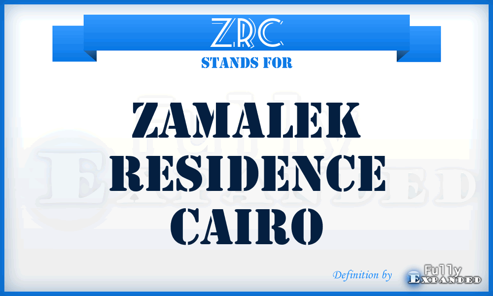 ZRC - Zamalek Residence Cairo