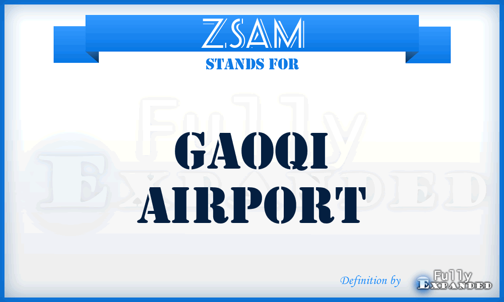 ZSAM - Gaoqi airport