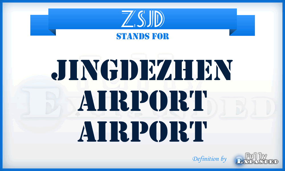 ZSJD - Jingdezhen Airport airport