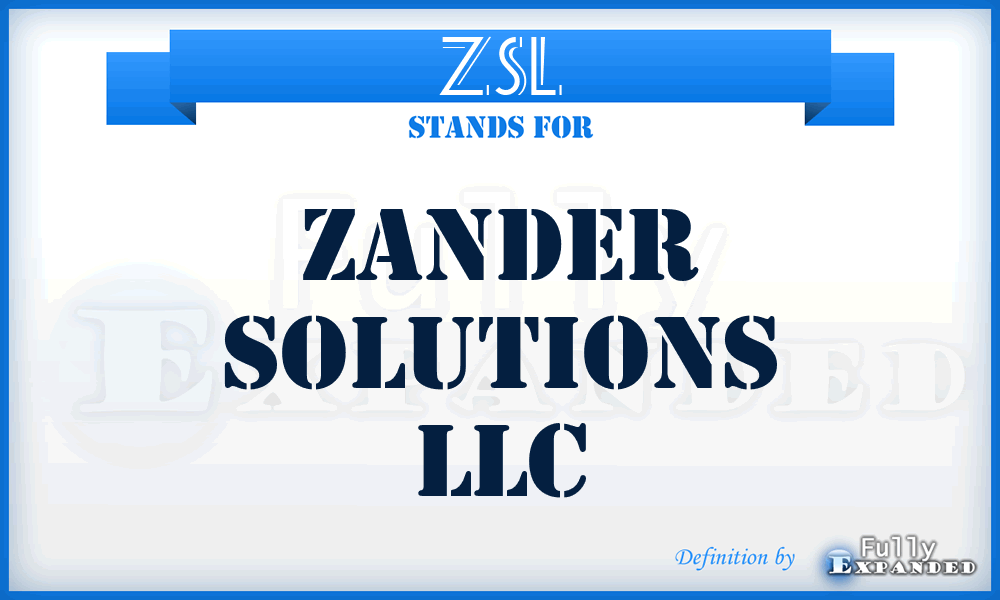 ZSL - Zander Solutions LLC