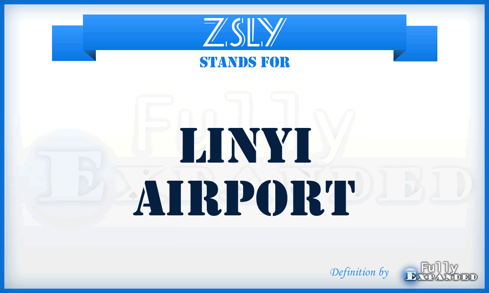 ZSLY - Linyi airport