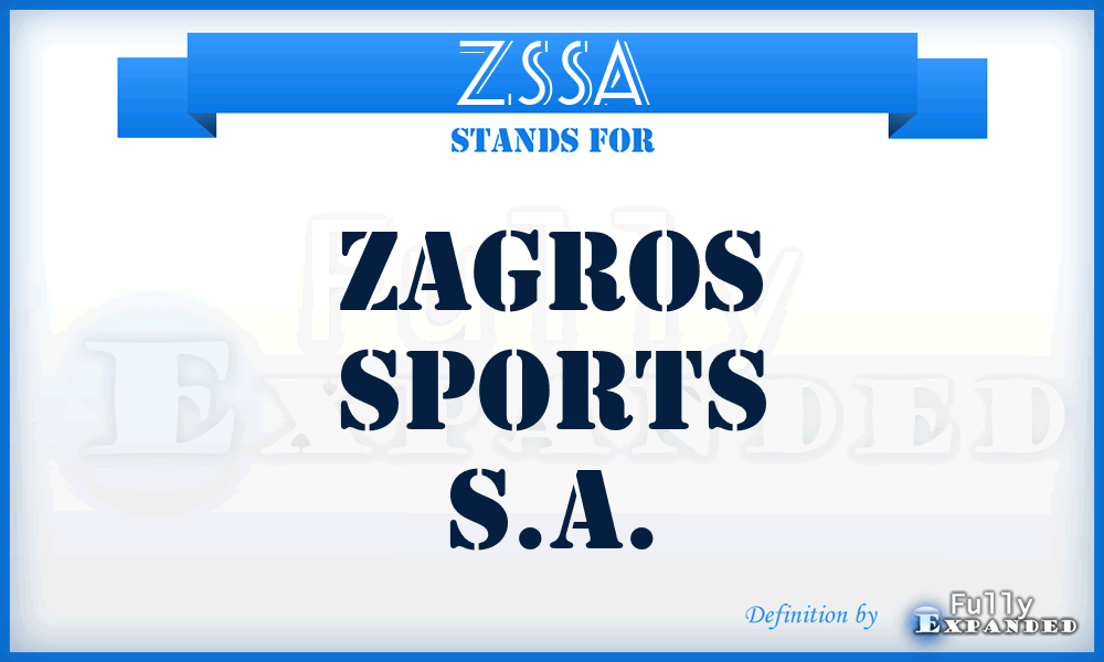 ZSSA - Zagros Sports S.A.