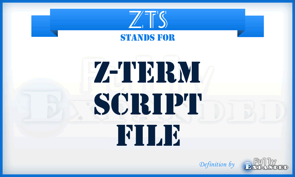 ZTS - Z-Term Script file