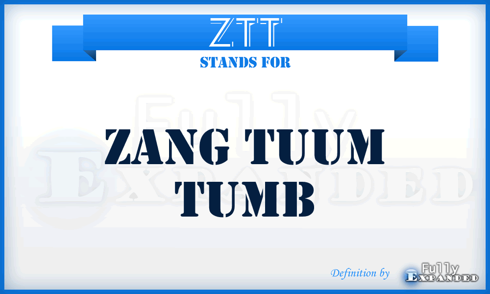 ZTT - Zang Tuum Tumb