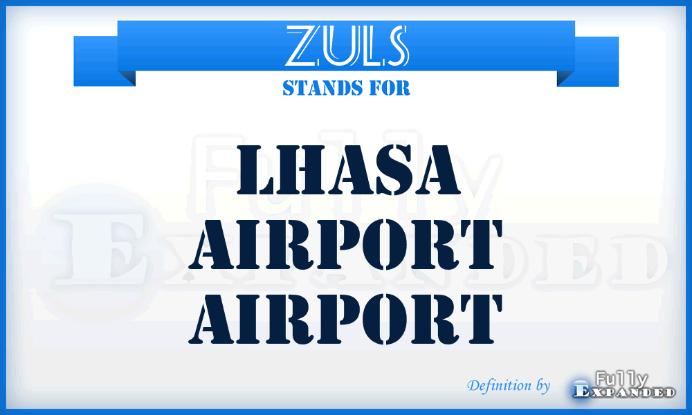 ZULS - Lhasa Airport airport