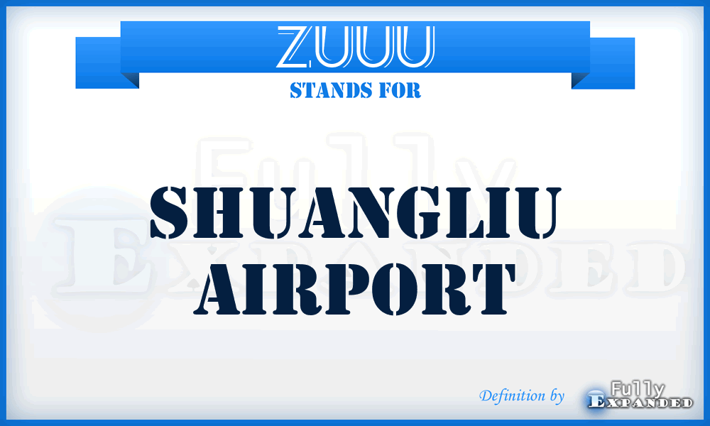 ZUUU - Shuangliu airport