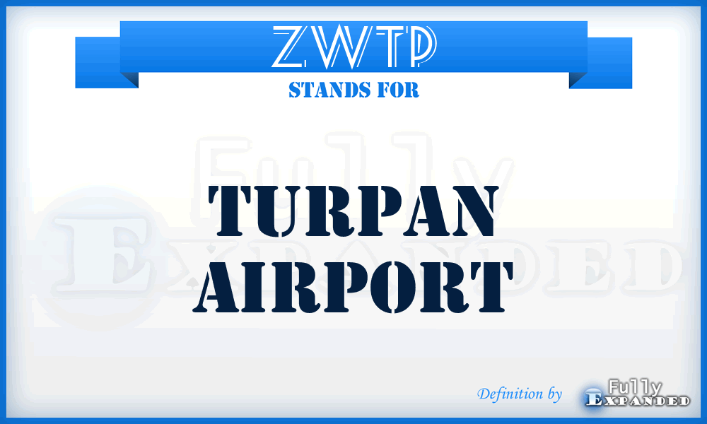 ZWTP - Turpan airport